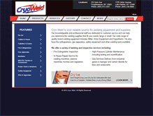 Tablet Screenshot of cryoweld.com